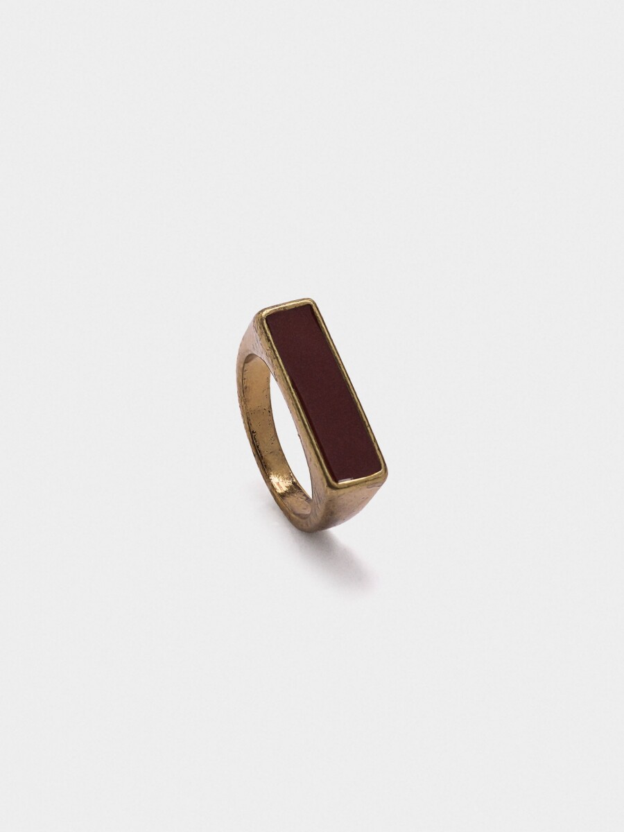 Anillo Esmaltado marron