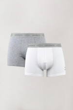 Pack x 2 boxer umbro algodón lycra Blanco