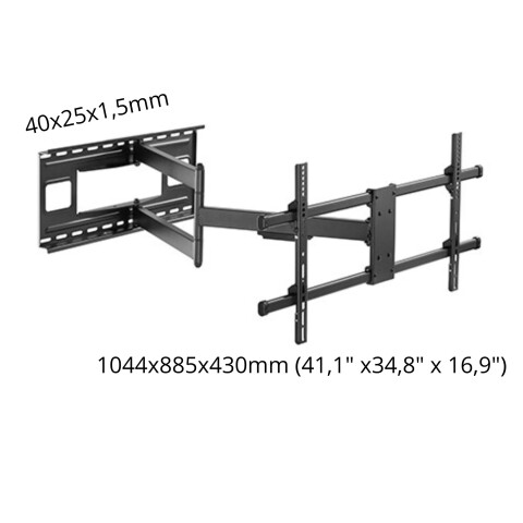 Soporte Para Tv Unique Giratorio 42" a 90" 60Kg RC-1XG Soporte Para Tv Unique Giratorio 42" a 90" 60Kg RC-1XG