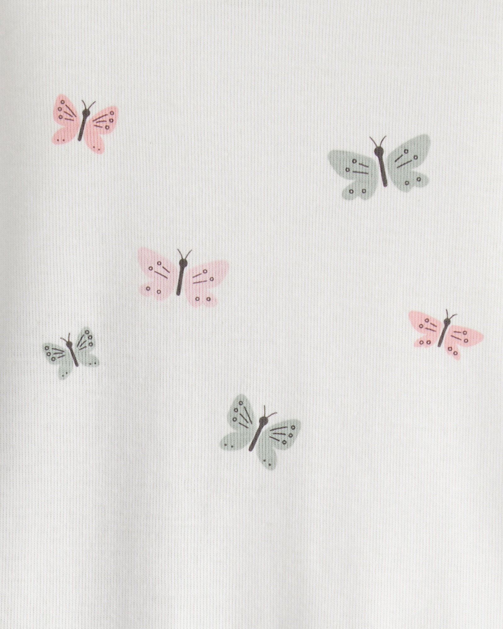 Set dos piezas de algodón, pantalón y body, diseño mariposas Sin color