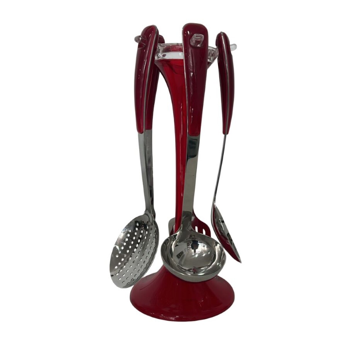 JUEGO DE MENAGE CON SOPORTE ROJO - GUZZINI 