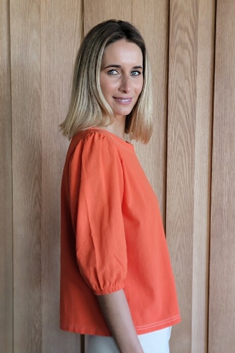 Remera Rose Naranja