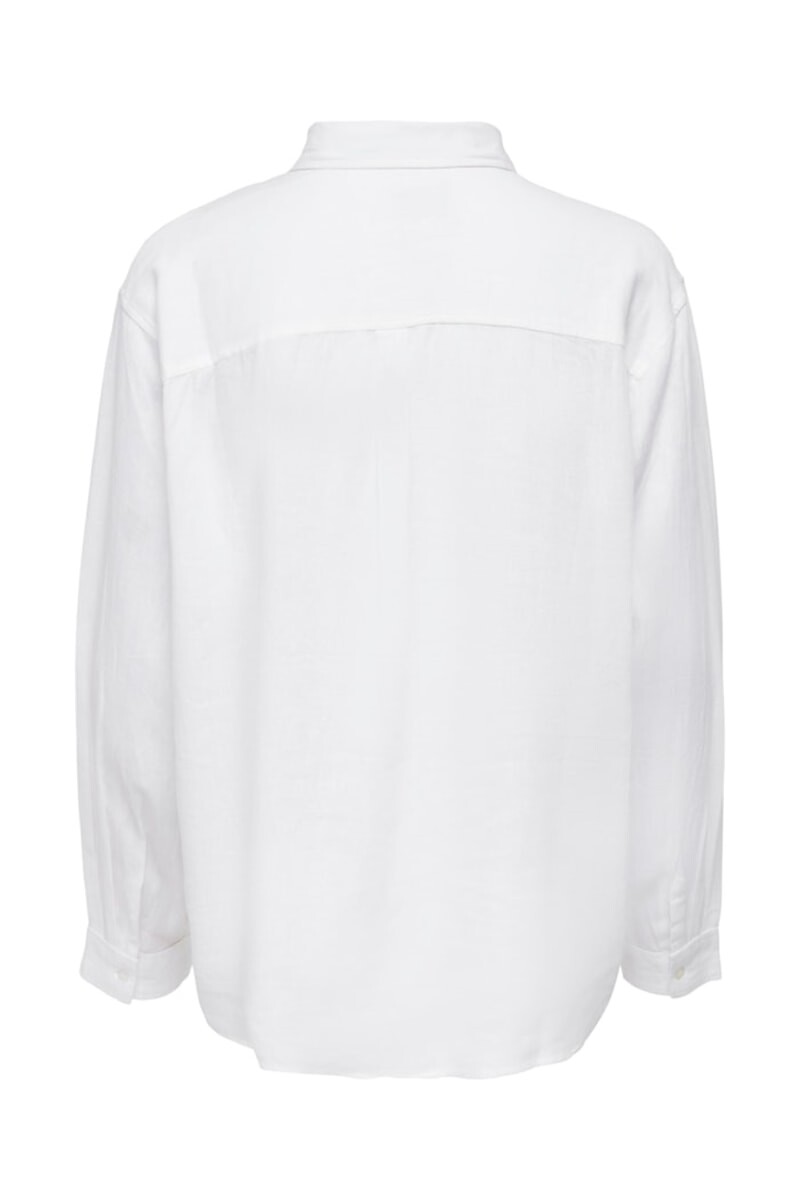 Camisa Tokyo Mezcla De Lino Bright White