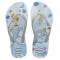 Sandalias Infantiles Havaianas Kids Slim Princes Blanco - Blanco algodón