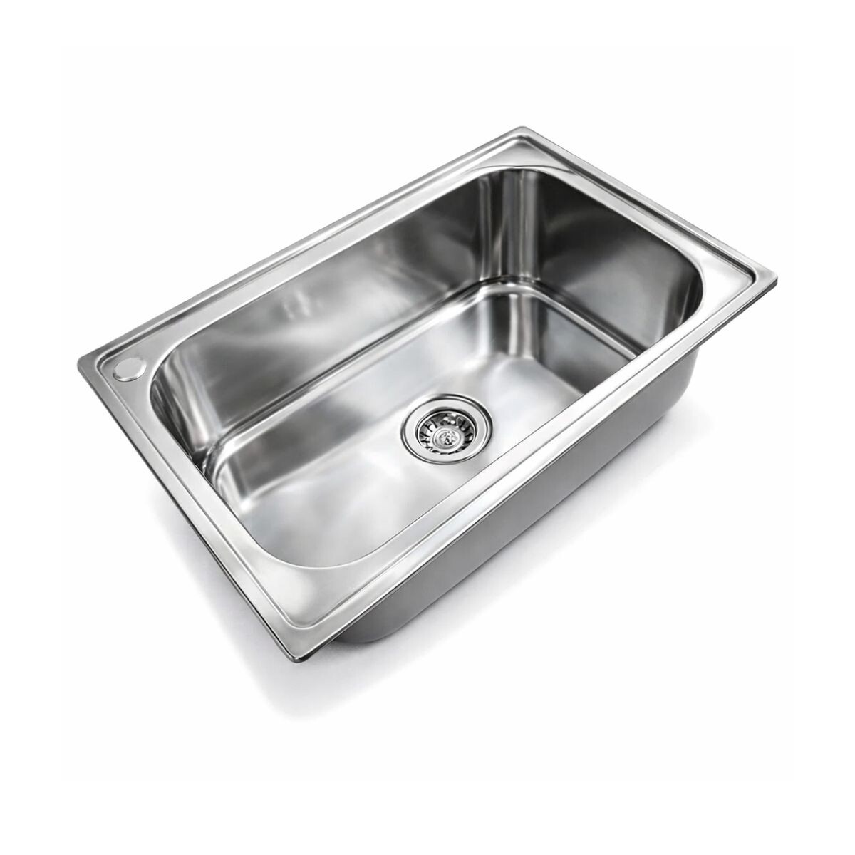Pileta De Cocina Simple Acero 73x50x22 Cm 