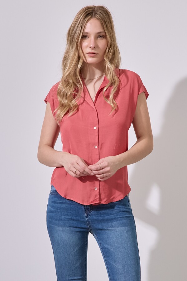 Camisa Saten TERRACOTA