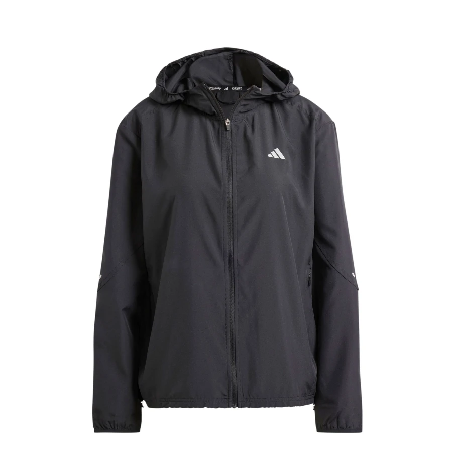 Campera de Mujer Adidas Run It Negro - Blanco