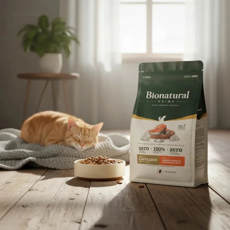 BIONATURAL CAT PRIME CASTRADO SALMON 7,5 KG