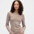 V-LS OPP WAFFLE TEE MEDIUM COOL BROWN