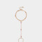Pulseras Flexibles Pulsera Flexible Con Anillo Unido - Dorado