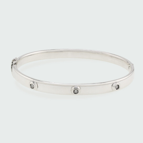 Pulsera Esclava Nova de MOON en Plata 925 con brillantes Pulsera Esclava Nova de MOON en Plata 925 con brillantes