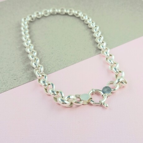 Pulsera de plata 925. Modelo Rolo. Pulsera de plata 925. Modelo Rolo.