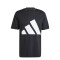 Remera de Hombre Adidas Essentials Logo Negro - Blanco