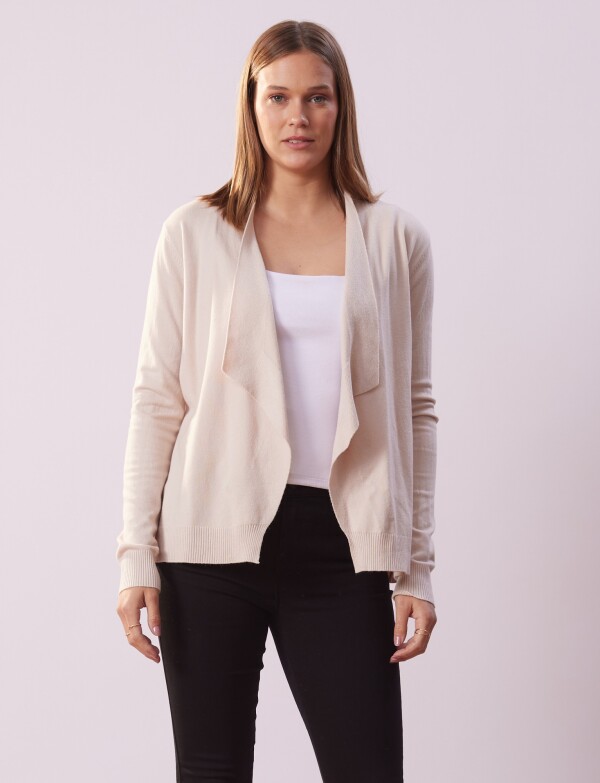 Cardigan Abierto BEIGE
