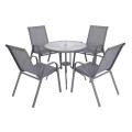 SILLA DE JARDIN APILABLE - GRIS SILLA DE JARDIN APILABLE - GRIS