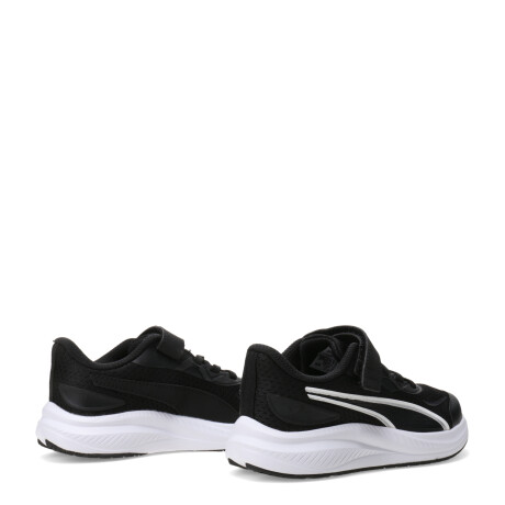 Championes de Niños Puma Skyrocket 2 Ac+ Ps Negro - Blanco