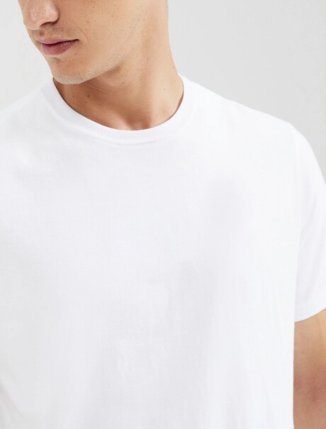 CAMISETA BÁSICA MANGA CORTA BLANCO