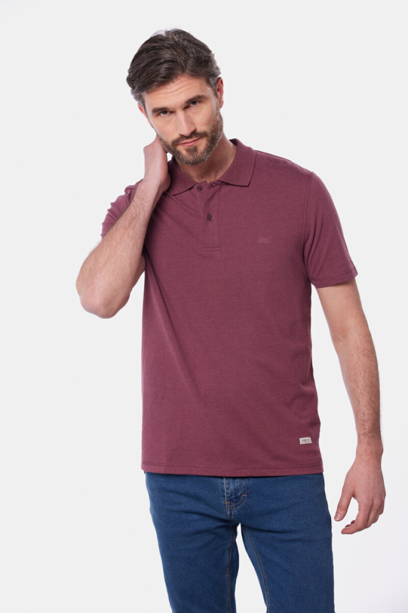 REMERA POLO JERSEY LISA - Bordo 