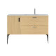 Mueble Altea MDF Color Madera Con Patas 120x50x82 GAMAS DE MARRON