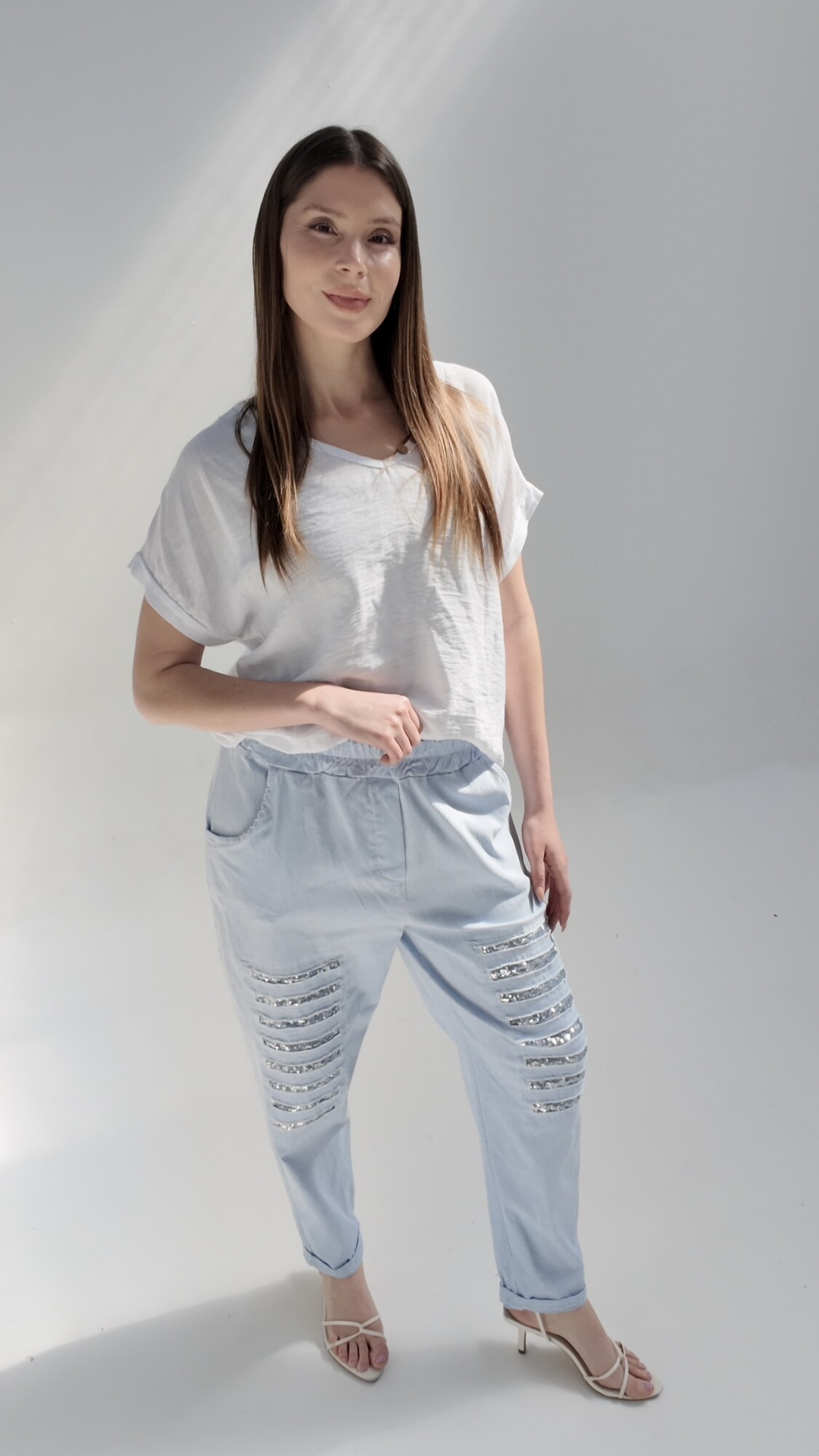 Pantalón Baggy Amelia Celeste