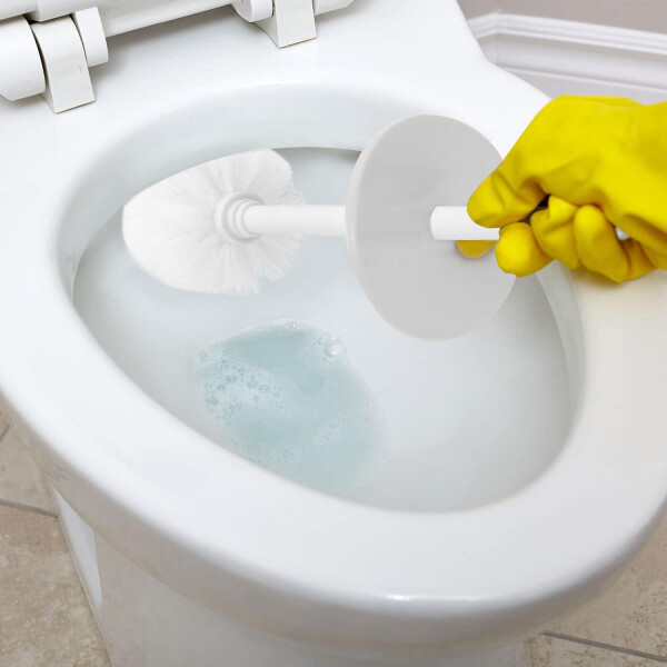 Escobilla Cepillo Inodoro Accesorio Baño Acero Inoxidable - Blanco CIN003 Escobilla Cepillo Inodoro Accesorio Baño Acero Inoxidable - Blanco CIN003