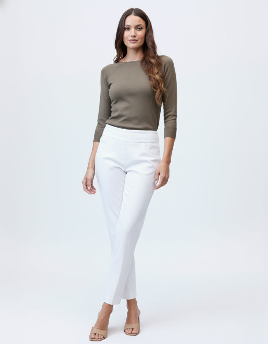 Pantalon Pull On - Blanco 