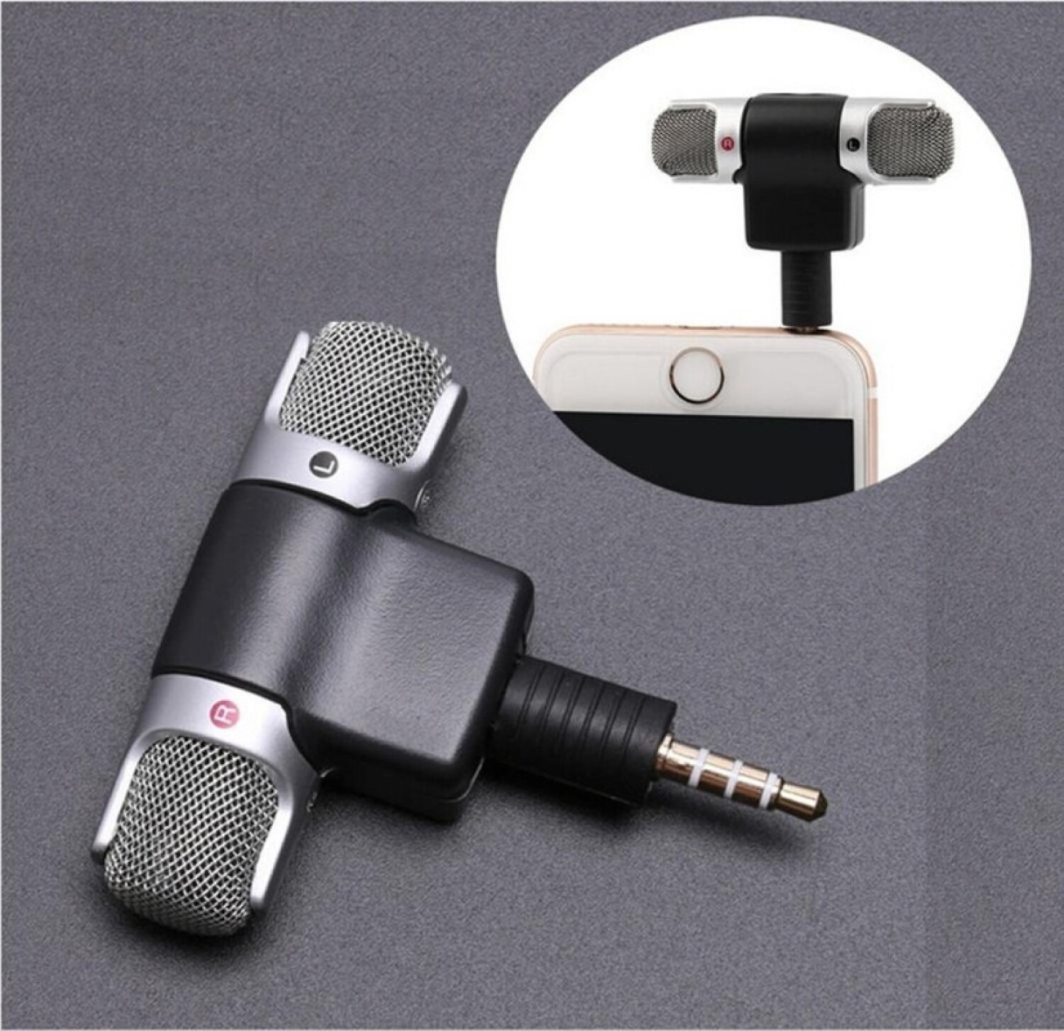 Mini Micrófono Stereo Jack 3.5 Mm Para Celular Profesional — Atrix