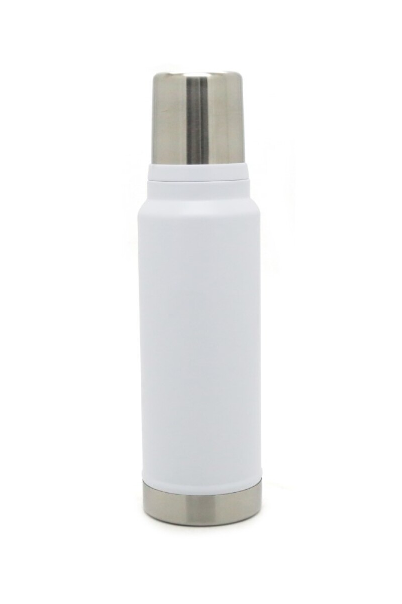 Termo 1000 mL doble Acero - Discovery Blanco