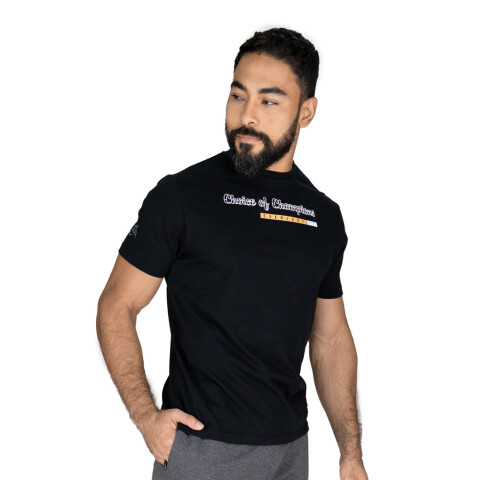 TSHIRT MEN COTT/POLY EVERLAST LEGACY CH M6 BLACK