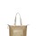 Bolso shopper con bolsillo frontal Camel