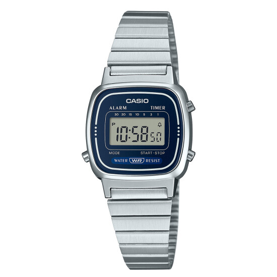 Reloj CASIO RETRO LA670WA-2DF Acero Plateado Esfera 24mm 0