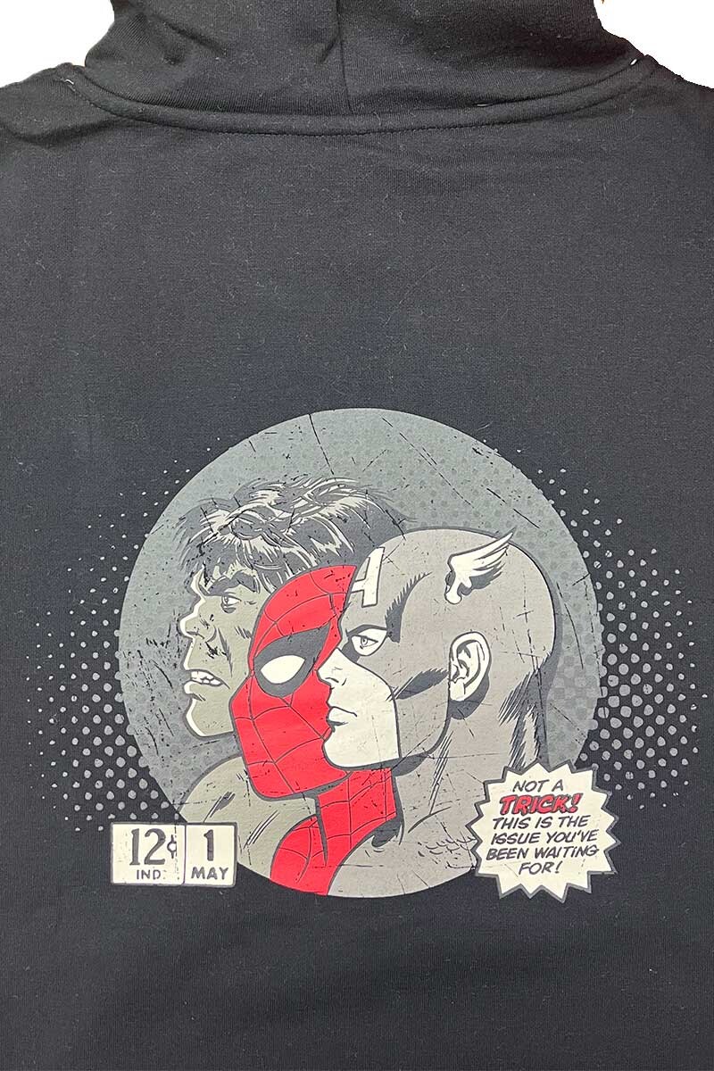 CANGURO ADULTO MARVEL COMICS SUPER HEROES Negro