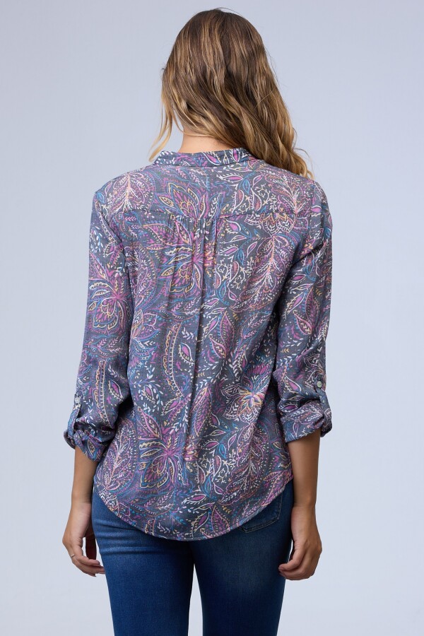Camisa Print GRIS/MULTI