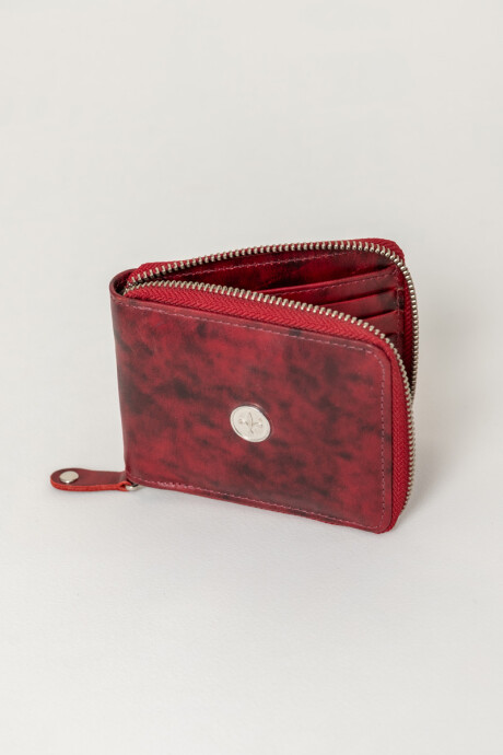 Billetera luli Rojo gastado