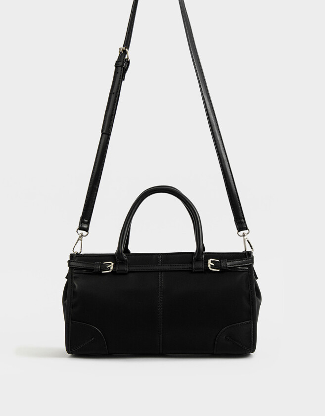 Bowling Cartera Bowling Con Hebillas - Negro