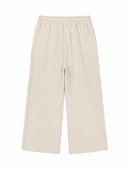 PANTALON PALAZU OFF WHITE