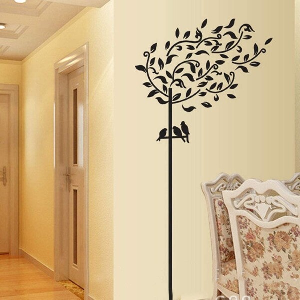 Vinilo Adhesivo Árbol Genealógico Portarretratos Para Pared Variante Arbol Fino