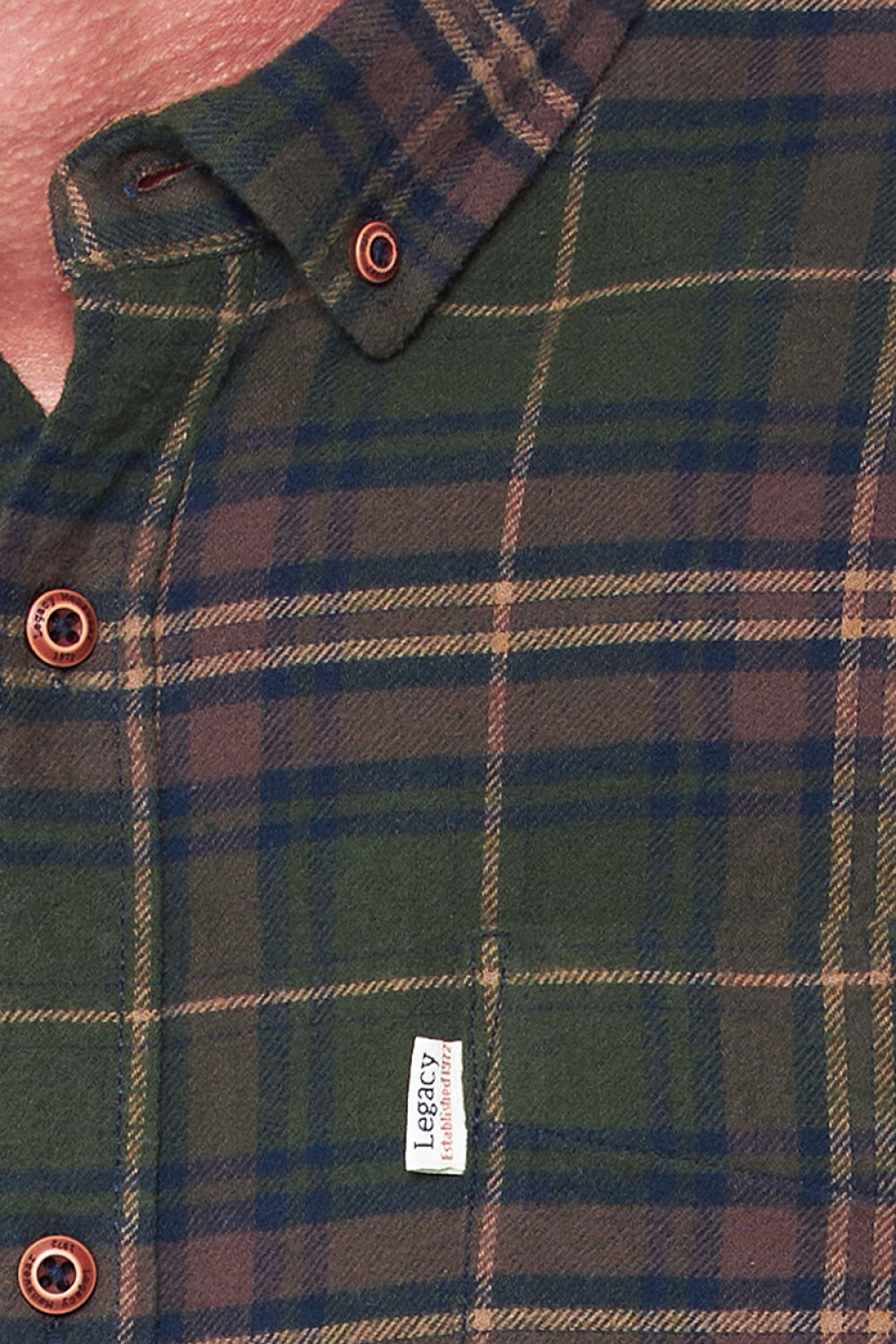 CAMISA LEÑADORA DE VIYELA Verde