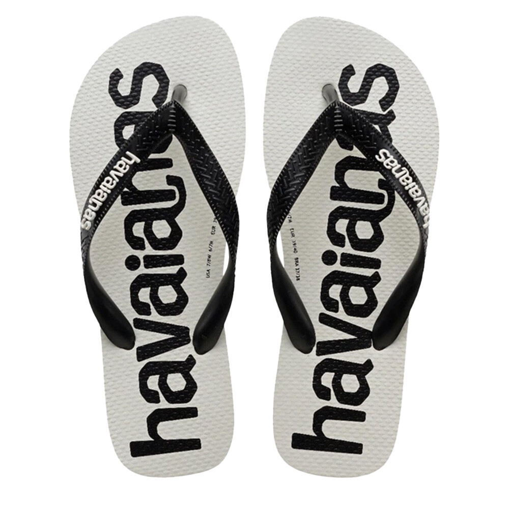 Sandalias Havaianas Top Logomania 2 Hombre Blanco/Negro/Blanco