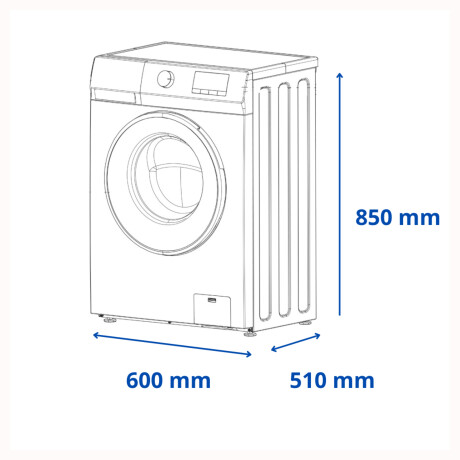 Lavarropas JAMES LR6990 6 kg Blanco