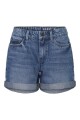 Short Miley Mom Fit Medium Blue Denim