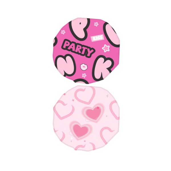 Gorra de ducha pink party 2pcs Gorra de ducha pink party 2pcs