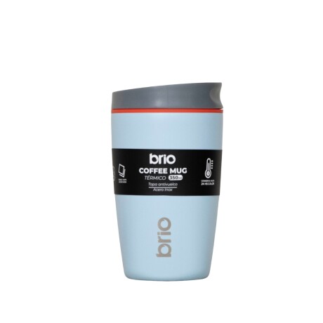 Vaso Térmico brio Café Jarra Mug 350ml Acero Inoxidable Celeste