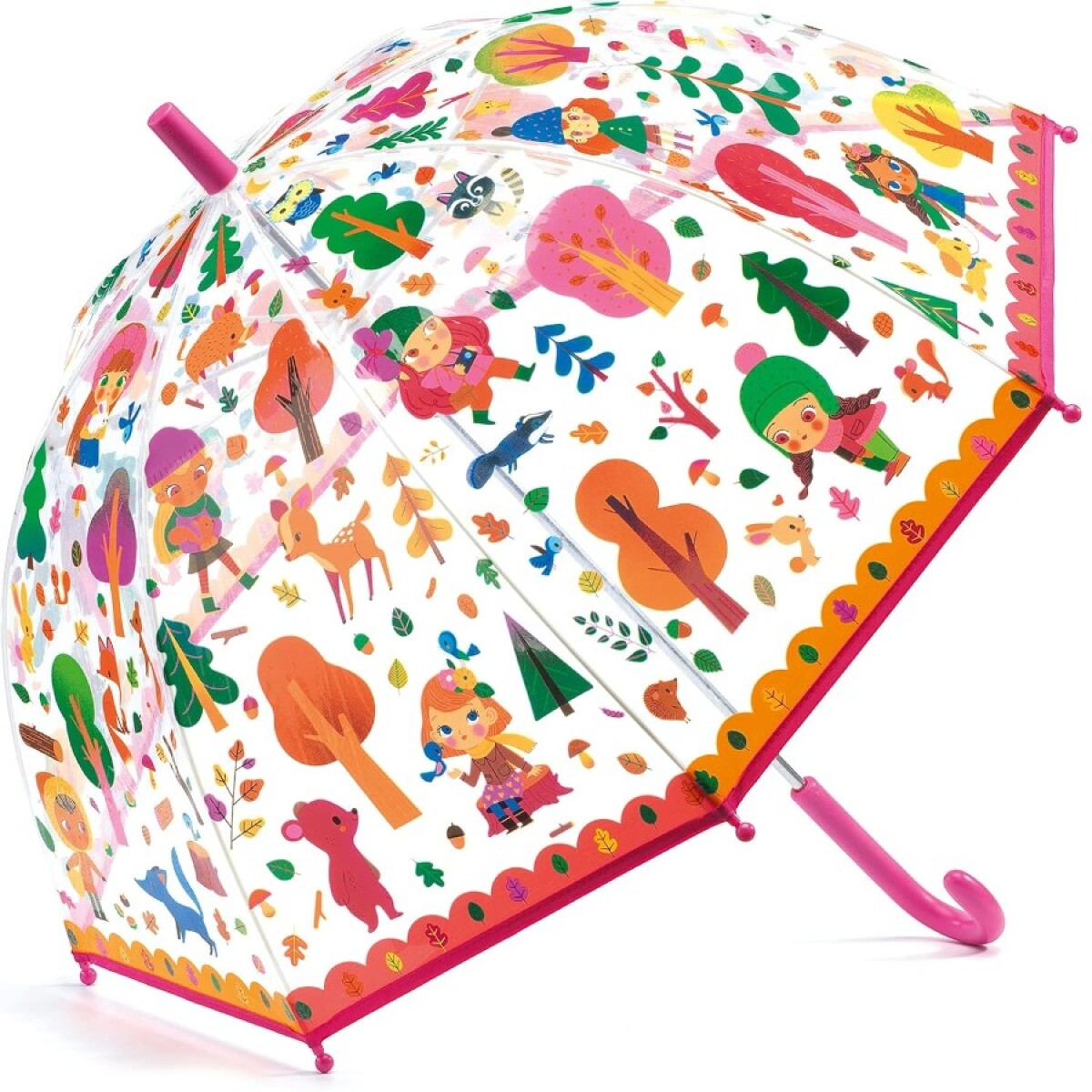 Paraguas Infantil Transparente - Rosa 