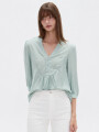 Blusa Qurel Verde Grisaceo