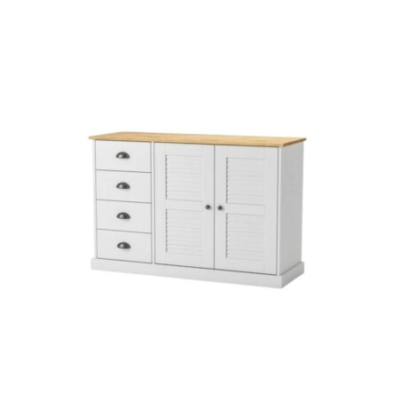 Aparador 2 Puertas 4 Cajones Li­nea Valenciana Blanco
