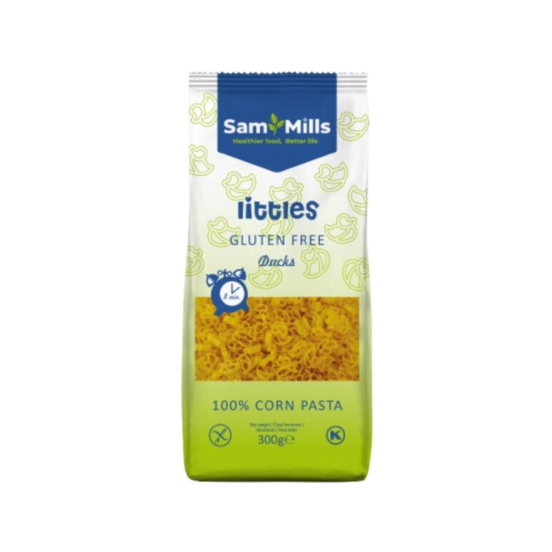 PASTA SIN GLUTEN SAM MILLS PARA NIÑOS (PATOS) - 300 grs Pasta Sin Gluten Sam Mills Para Niños (patos) - 300 Grs