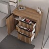Mueble de baño de pie Cecilia Nogal 78cm sin bacha Mueble De Baño De Pie Cecilia Nogal 78cm Sin Bacha