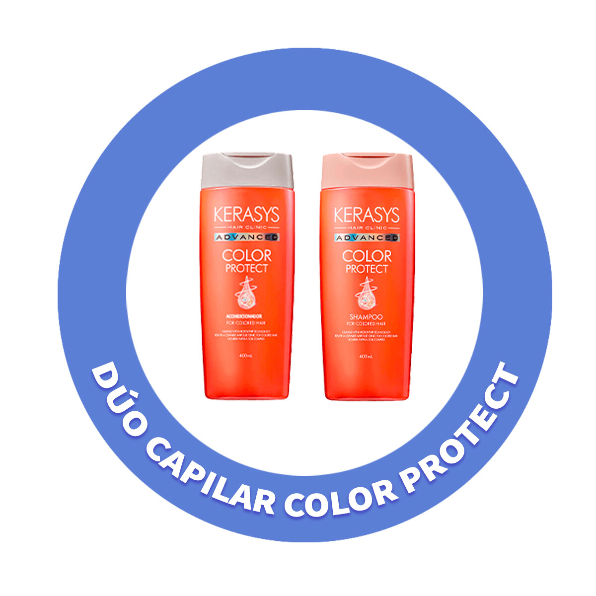 DÚO CAPILAR SHAMPOO + ACONDICIONADOR KERASYS ADVANCED COLOR PROTECT SHAMPOO (400 ml) - Protege y mantiene el color 