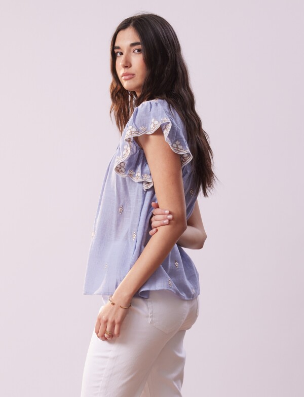 Blusa Bordada CELESTE